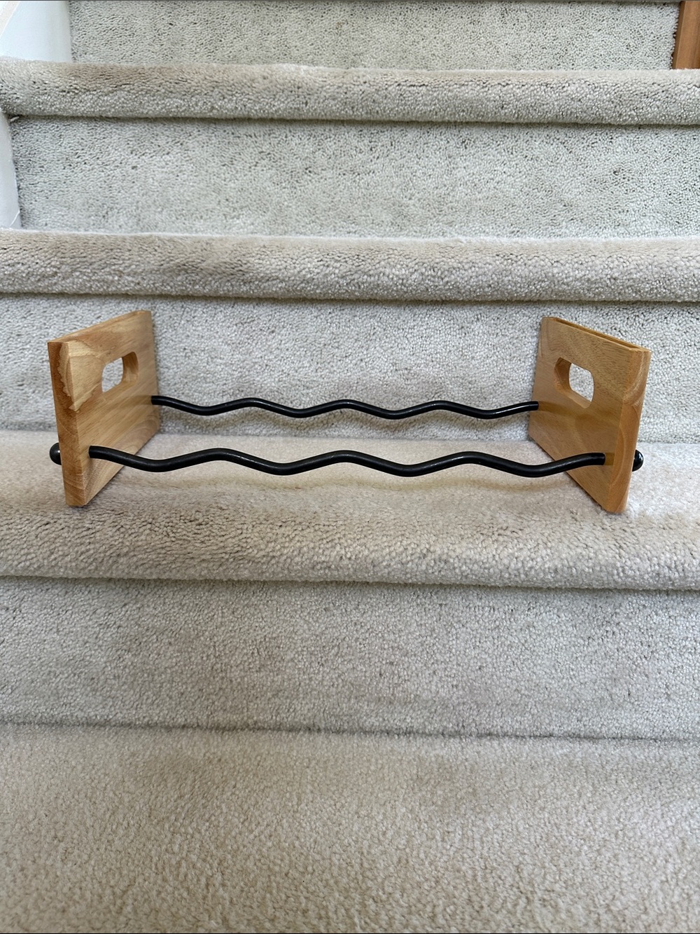 Wood and Metal Wine Rack - Picture 2 of 9